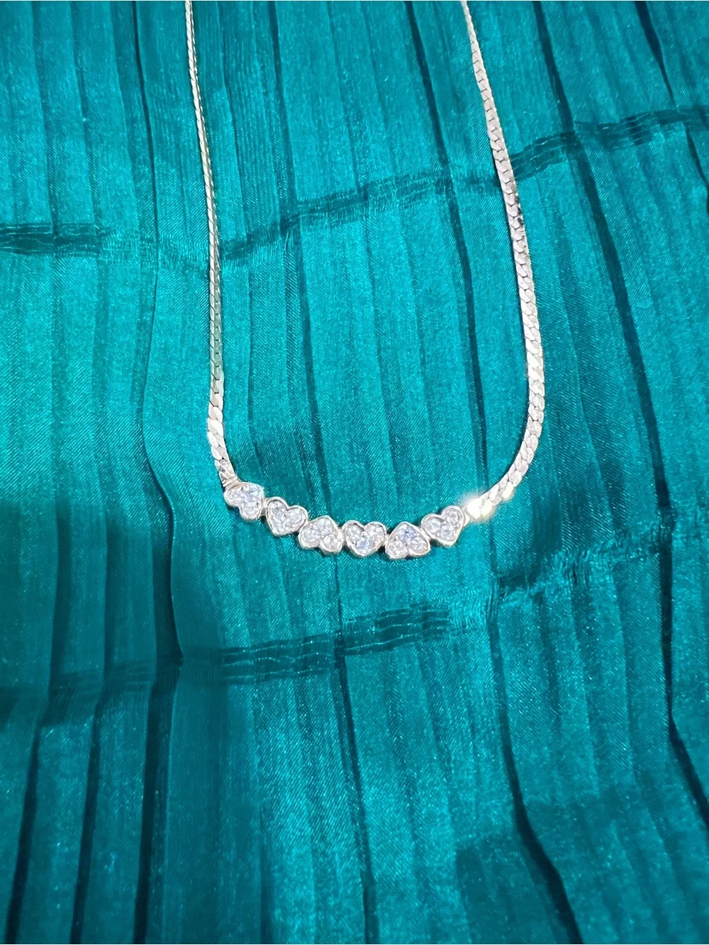 Vintage Givenchy Gold-Tone Heart Crystal Necklace - Elegant Women’s Jewelry